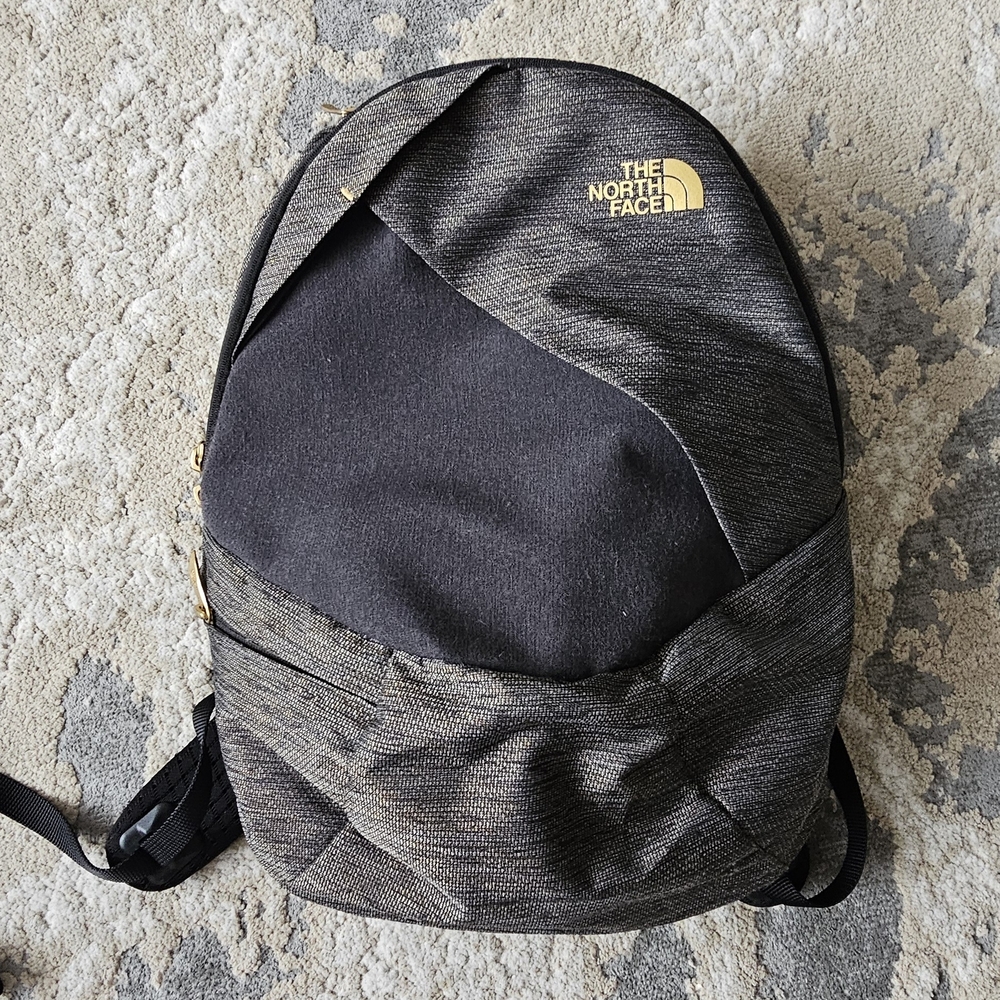 The North Face Electra Black/Gray/Gold Backpack
